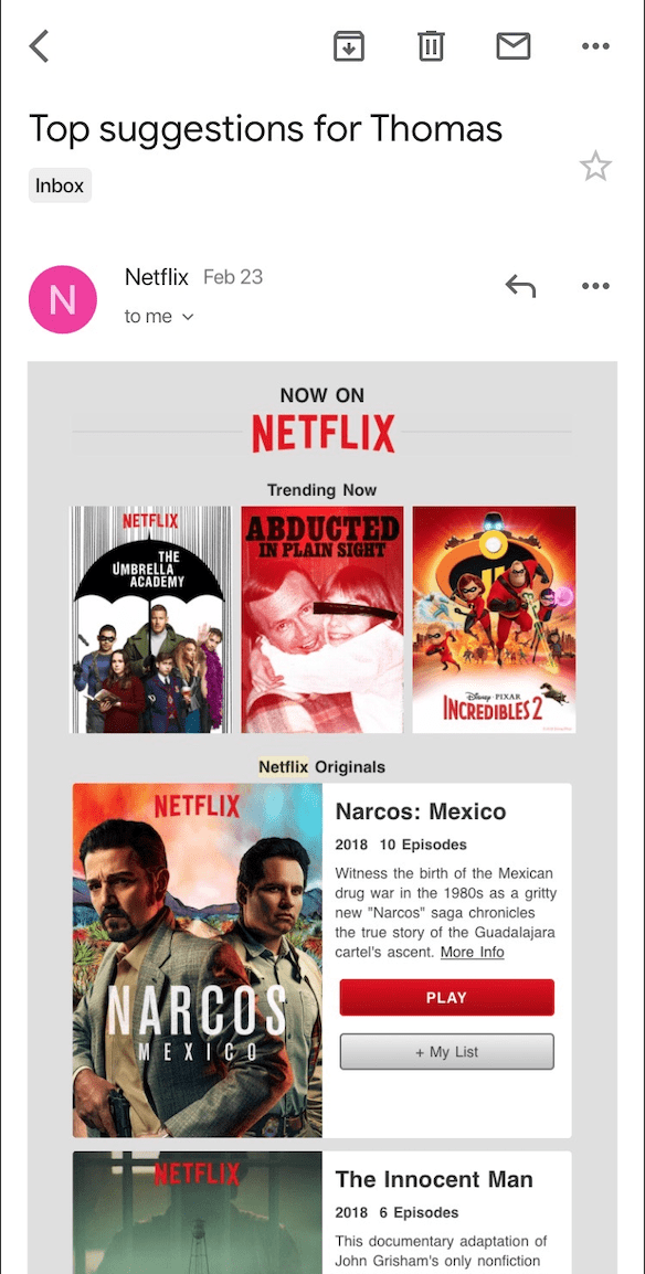 Netflix Mobile - The Robly Email Marketing Blog